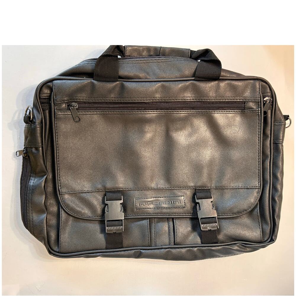 Vintage A Fondini Double Buckle Briefcase Unused Tag On
